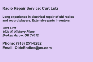 Curt Lutz Radio Repair Services