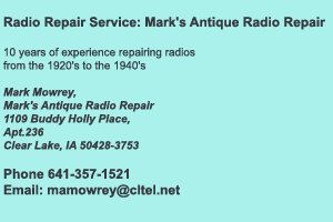 Mark Mowrey Radio Repair Services