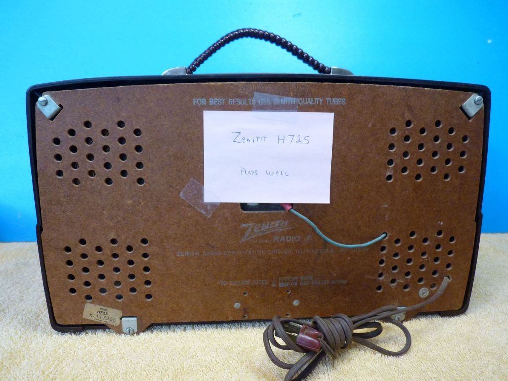 Zenith H725 back view