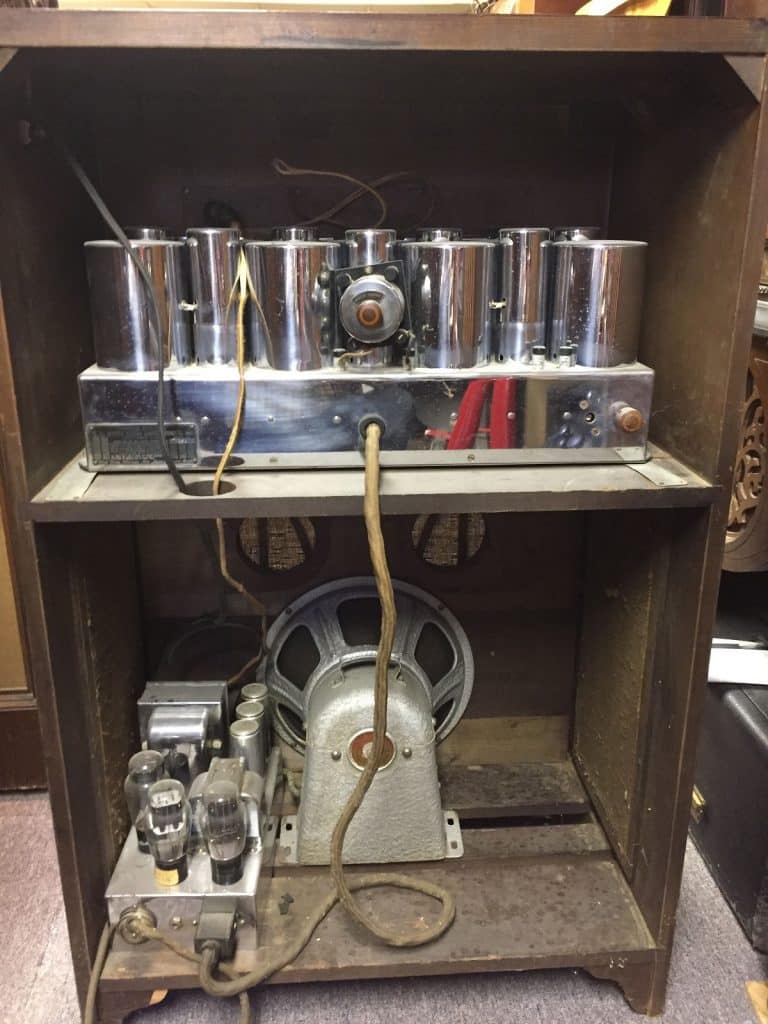 E.H. Scott Allwave Radio inside view