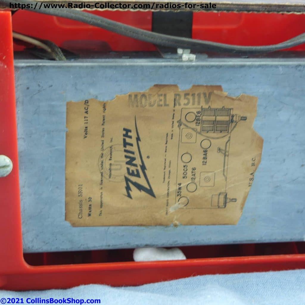 RED-zenith-r511v-table-radio-chassis-5R01-diagram