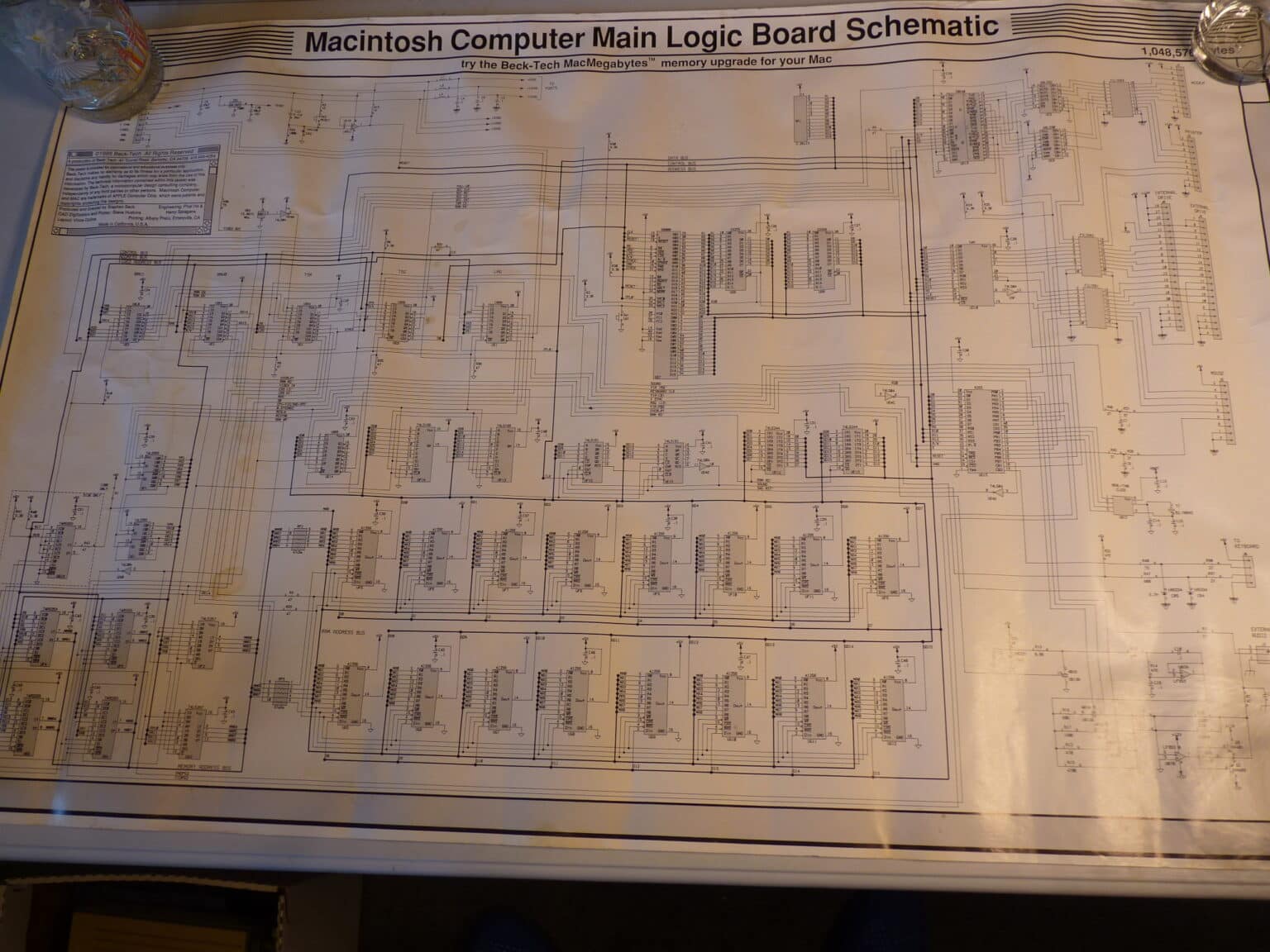Original-MAC-logic-board-schematic-poster - IARCHS Radio Collector Club