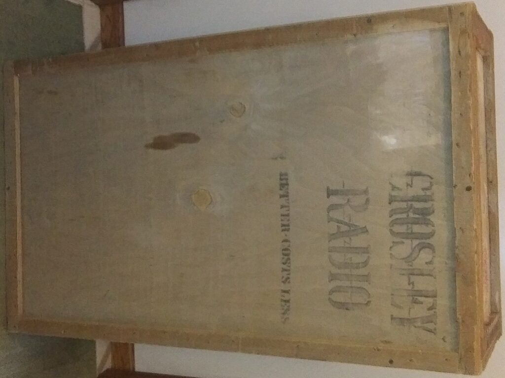 Crosley-Shipping-Crate-add-1x12-shelves-for-rustic-display-case