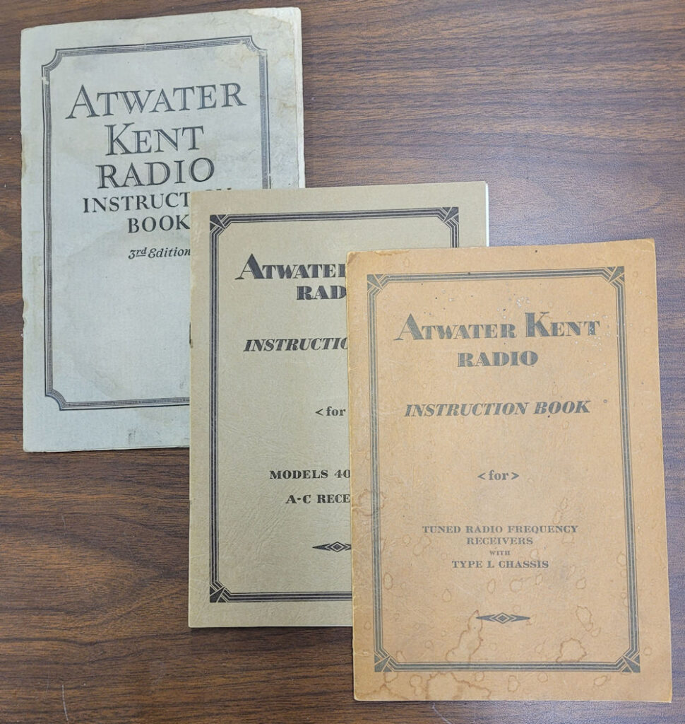 atwater kent manuals