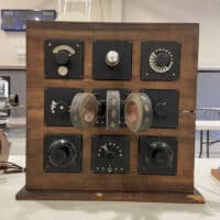 RARE De Forest Unit Panel Radio Set